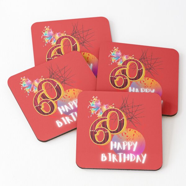 Item preview, HAPPY BIRTHDAY, 60TH BIRTHDAY, ABSTRACT ARTWORK, designed and sold by R B Chrystal.