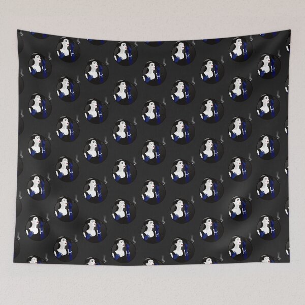 Item preview, Burlesque Girls | Rosalina - Blue & Grey (Dark Background) designed and sold by ladyfacecreates.