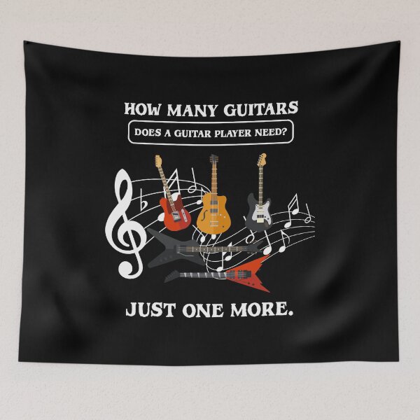 Item preview, How Many Guitars Does A Guitar Player Need String Music Top Pluck Strum Music Instruments String Band Beat designed and sold by shirti.