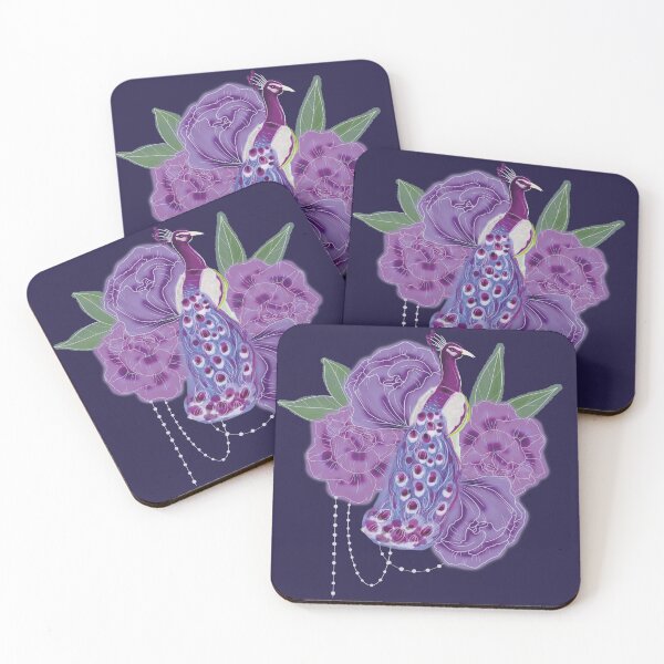 Item preview, Peacock + peonies designed and sold by GF-Creative.