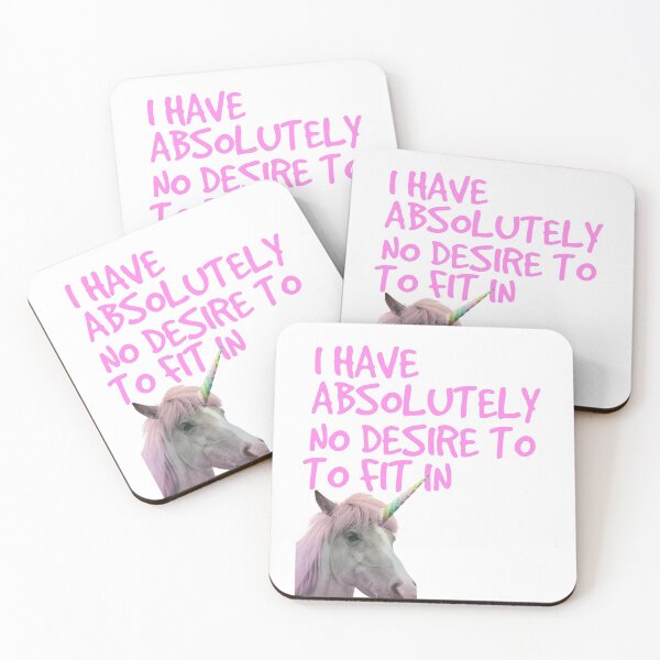 Item preview,  I Have Absolutely No Desire To Fit In Unicorn Gay Introvert Gift designed and sold by DanVsPOD.