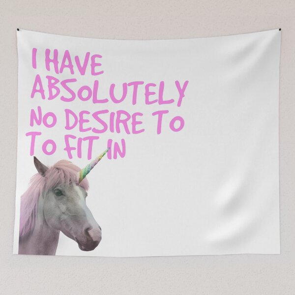 Item preview,  I Have Absolutely No Desire To Fit In Unicorn Gay Introvert Gift designed and sold by DanVsPOD.
