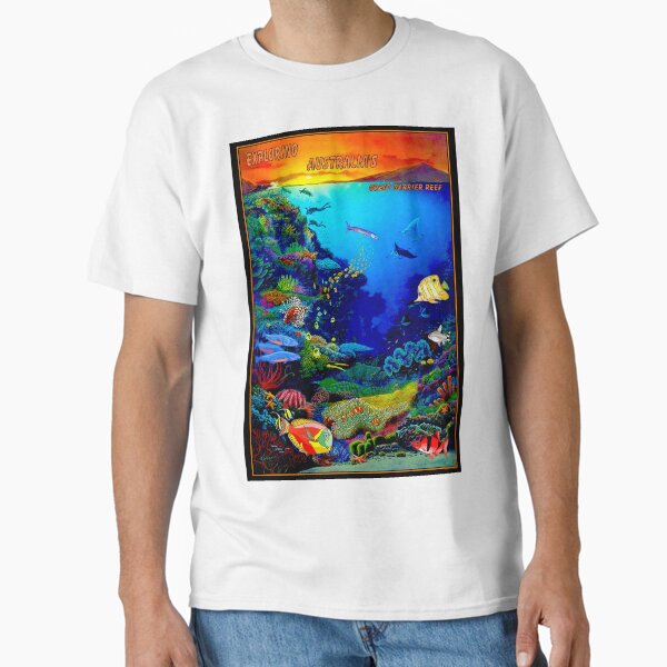 Aperçu de l'œuvre Impression de voyage "QUEENSLAND AUSTRALIA" Great Barrier Reef créée et vendue par posterbobs.