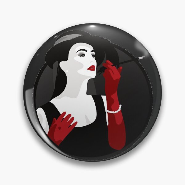 Item preview, Burlesque Girls | Rosalina - Red & Grey (Dark Background) designed and sold by ladyfacecreates.