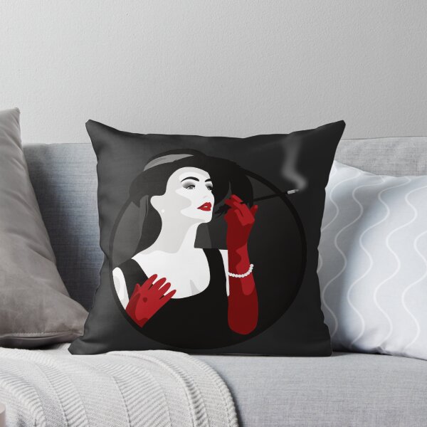 Item preview, Burlesque Girls | Rosalina - Red & Grey (Dark Background) designed and sold by ladyfacecreates.