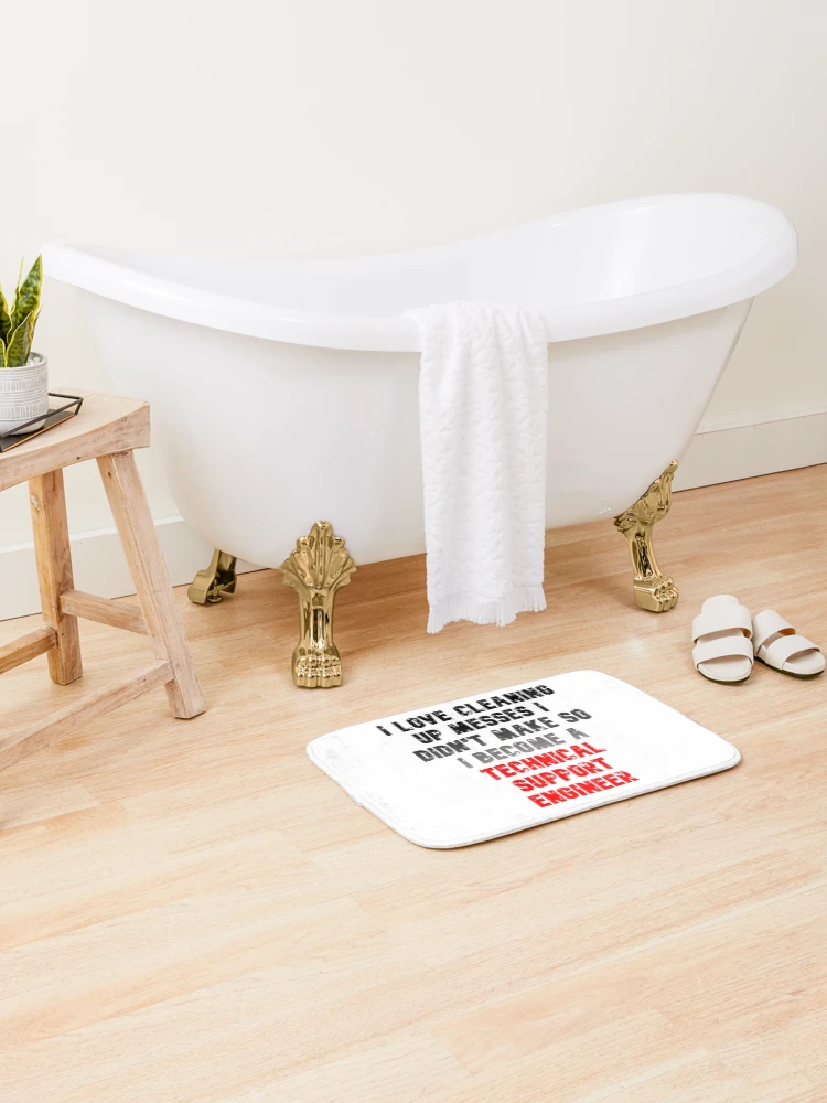Thumbnail 2 of 6, Bath Mat, Technical Support Engineer designed and sold by Rulaly.