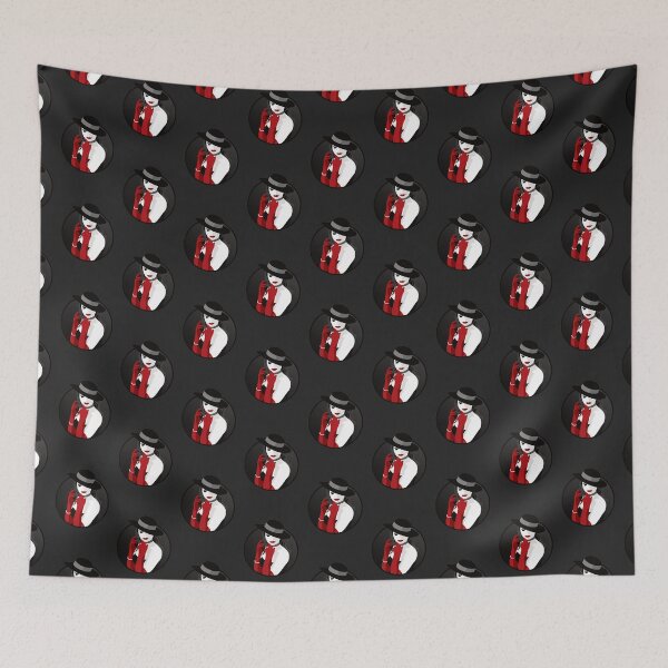 Item preview, Burlesque Girls | Suzette - Red & Grey (Dark Background) designed and sold by ladyfacecreates.