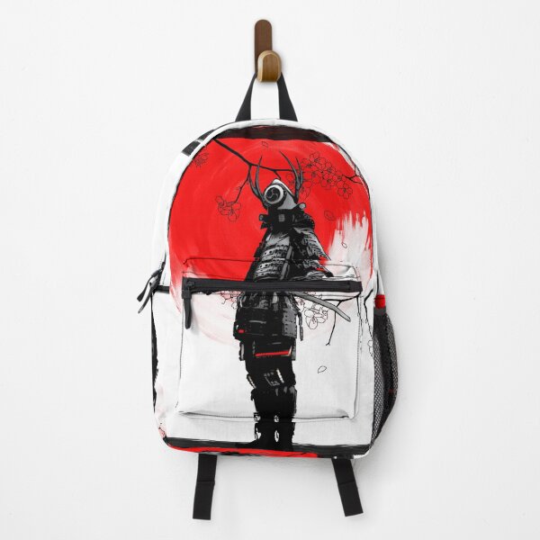 Item preview, Samurai in rising sun, traditional samurai in sakura wind designed and sold by shodark.