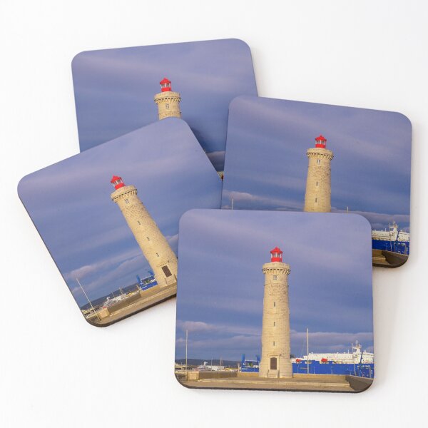 Item preview, Sete Lighthouse under stormy skys designed and sold by Ann Biddlecombe.