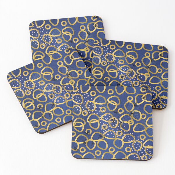 Item preview, Navy blue-golden ring designed and sold by Gitau98.