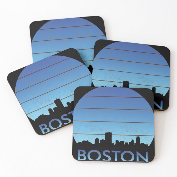 Item preview, BOSTON SUNSET design, silhouette design, sunset design, atlanta skyline designed and sold by greatatlas.