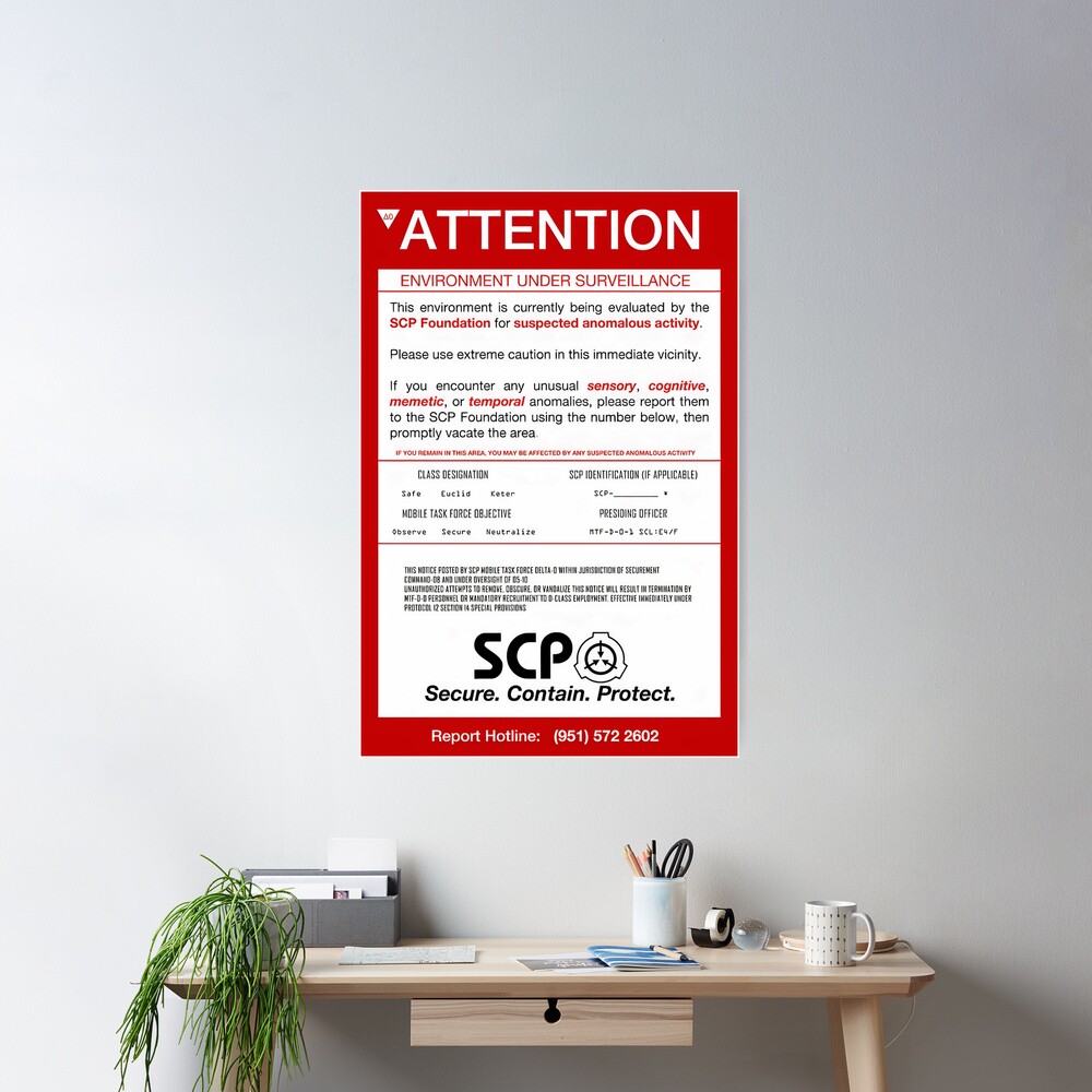 SCP Yellow Sign Poster by Raildur