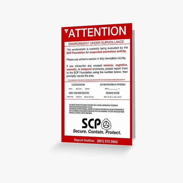 SCP Foundation Secure Access ID Cards Containment Breach current