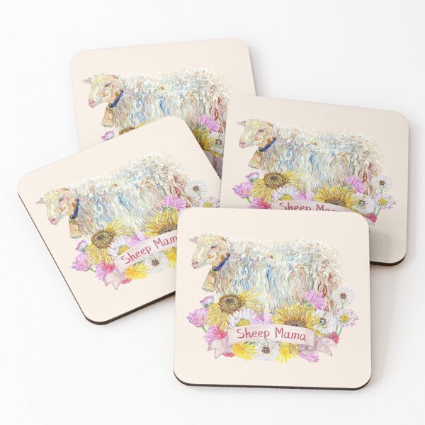 Item preview, Sheep Mama - Sunflowers and Daisy Summer Flowers designed and sold by becca-boyce.