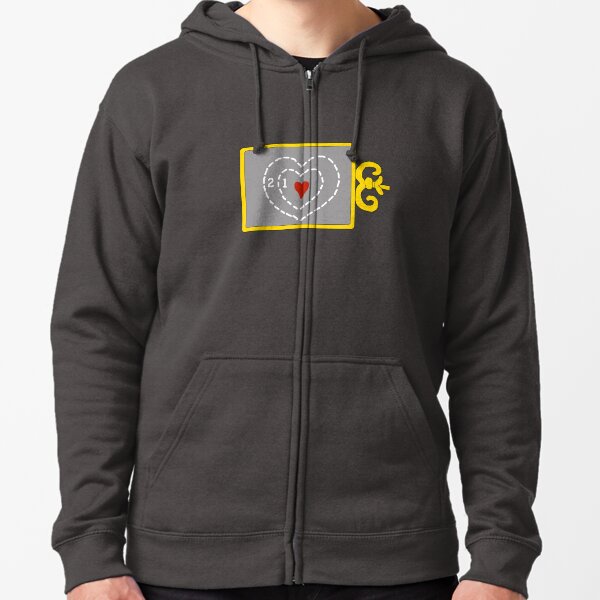 Two Sizes Too Small Zipped Hoodie