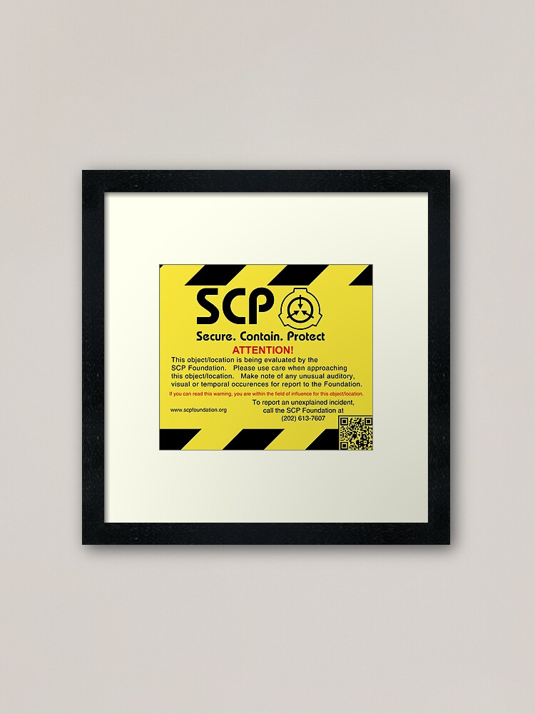 SCP Foundation Wood Sign Secure Contain Protect Wall Sign 