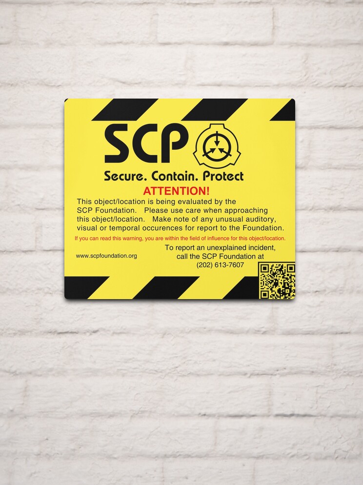 SCP Yellow Sign Poster by Raildur
