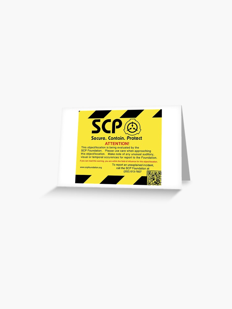 SCP Foundation Document | Greeting Card