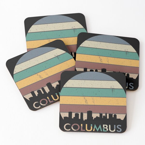 Item preview, Columbus vintage design, silhouette design, sunset design, atlanta skyline designed and sold by greatatlas.