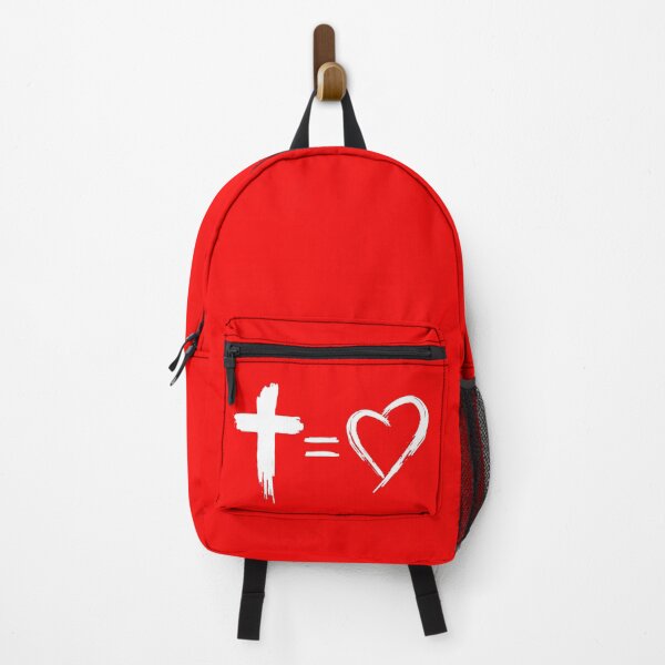 Item preview, Cross is Equals to Love Brush Stroke Cross & Heart Christian designed and sold by James Lewis.