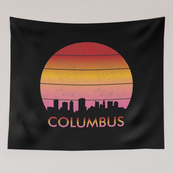 Item preview, Columbus sunset design, silhouette design, sunset design, atlanta skyline designed and sold by greatatlas.