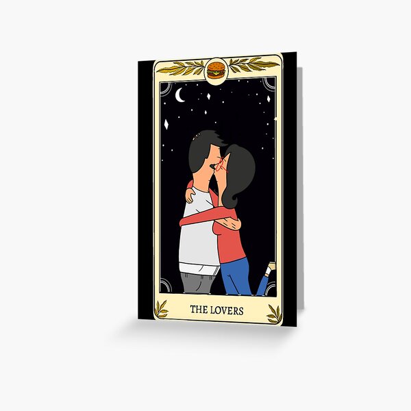 Vista previa del artículo con la obra «Carta del Tarot de Bob's Burgers», diseñado y vendido por Lexi Hurst.