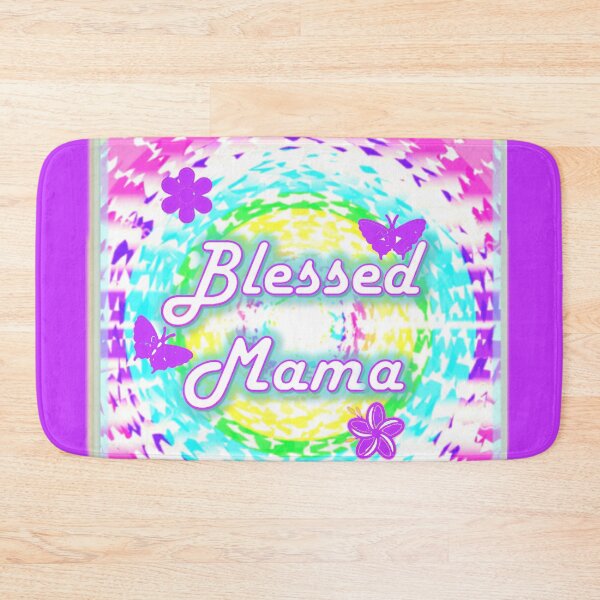 Item preview, TIE DYED BLESSED MAMA designed and sold by THE AMERICAN TEEVANGELIST.