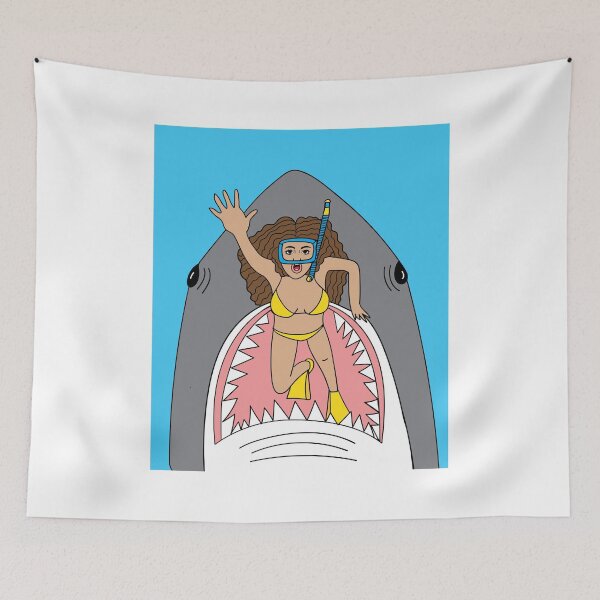 Item preview, Retro Vintage Shark Fish Nature designed and sold by flofin.