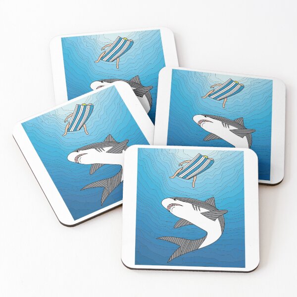 Item preview, Retro Vintage Shark Fish Nature designed and sold by flofin.