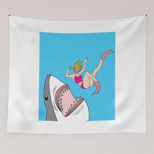 Item preview, Retro Vintage Shark Fish Nature designed and sold by flofin.