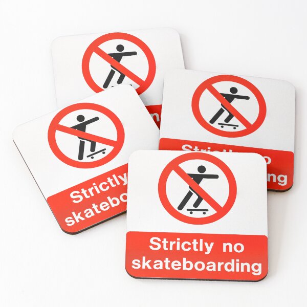 Item preview, Strictly No Skateboarding Sign designed and sold by LizzieMaher.