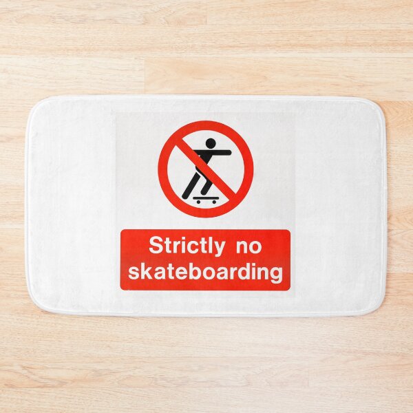Item preview, Strictly No Skateboarding Sign designed and sold by LizzieMaher.