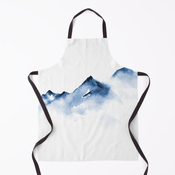 Item preview, Watercolor mountains ink art designed and sold by AznavourByKarin.