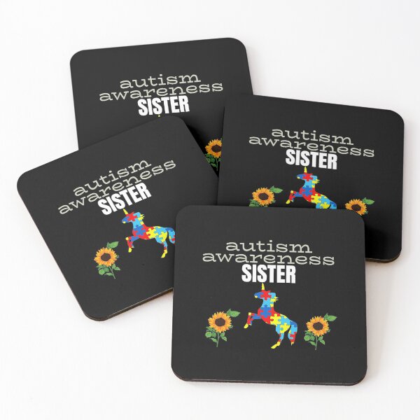 Item preview, Autism Awareness Sister Unicorn Sister Ribbon Heart designed and sold by JacquelineEl.