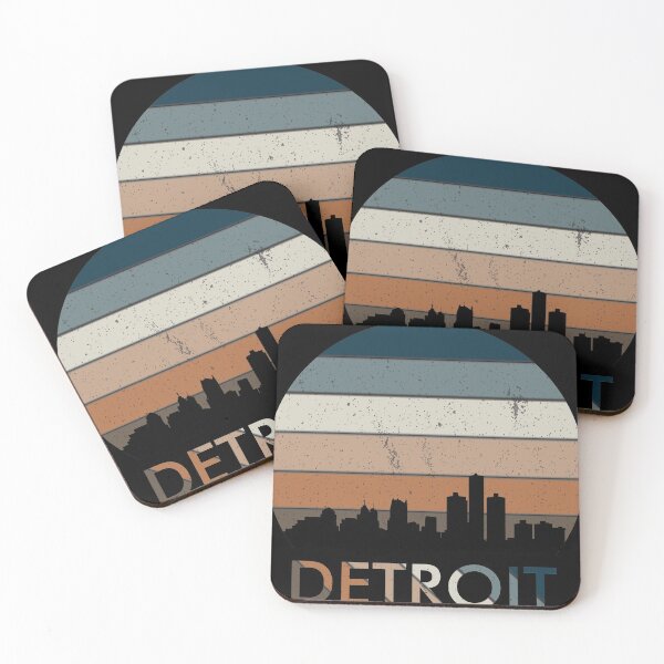 Item preview, Detroit vintage design, silhouette design, sunset design, atlanta skyline designed and sold by greatatlas.