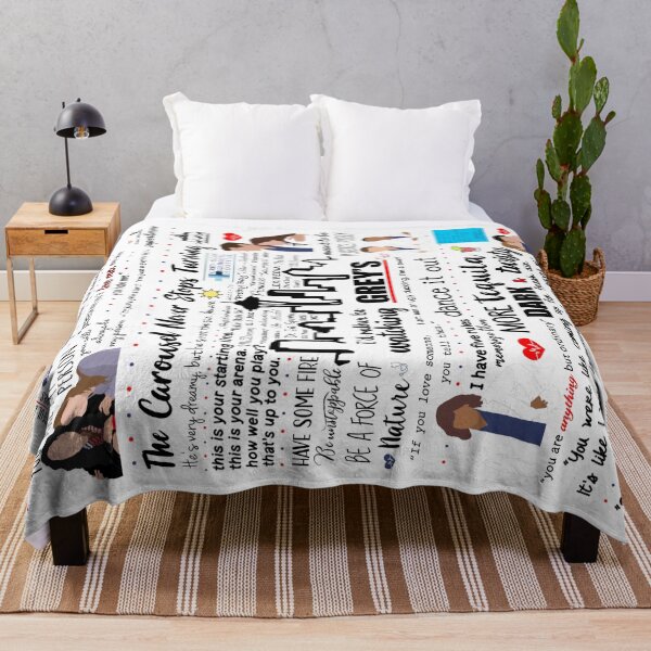 Grey’s Quote Collage Throw Blanket