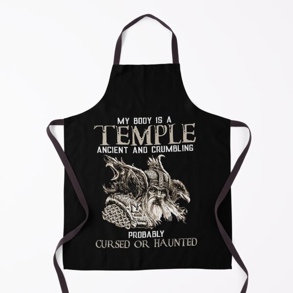 Item preview, My Body Is A Temple Ancient Crumbling Probably Cursed designed and sold by Dressed For Duty.