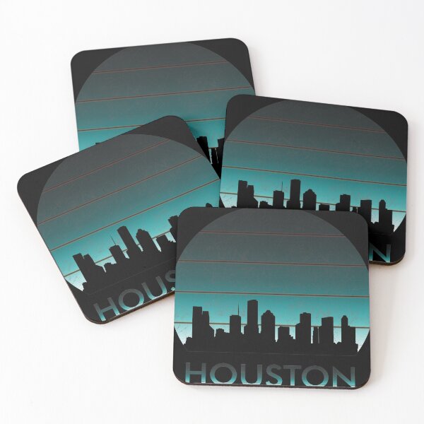 Item preview,  HOUSTON sunset design, silhouette design, sunset design, atlanta skyline designed and sold by greatatlas.