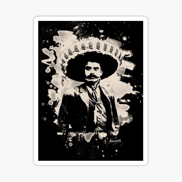 Item preview, Emiliano Zapata - bleached creme-white designed and sold by Bela-Manson.