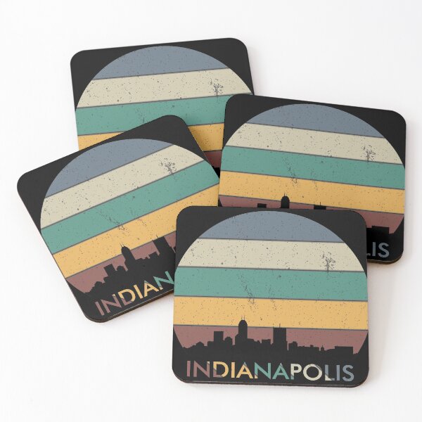 Item preview, INDIANAPOLIS vintage design, silhouette design, sunset design, atlanta skyline designed and sold by greatatlas.