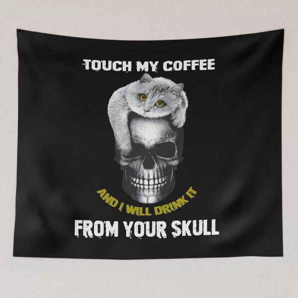 Item preview, Touch My Coffee Gothic Cat designed and sold by Anzarr.