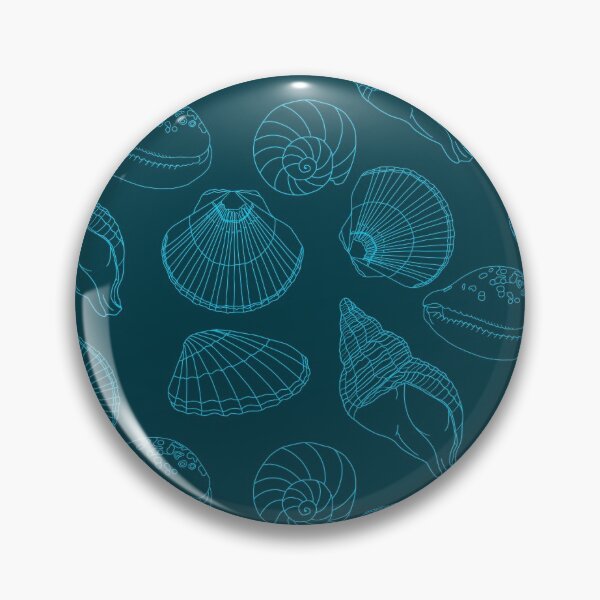 Item preview, Turquoise Shells  designed and sold by Quick Brown Fox Canada.