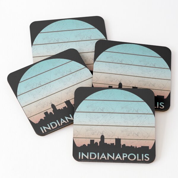 Item preview, INDIANAPOLIS sunset design, silhouette design, sunset design, atlanta skyline designed and sold by greatatlas.