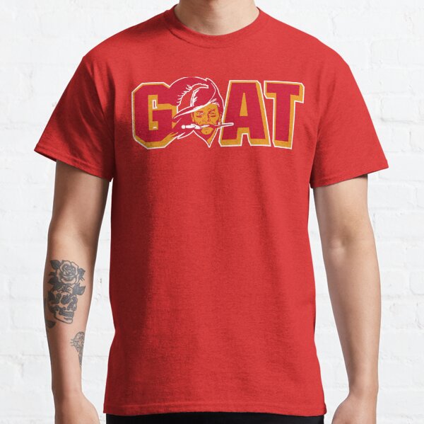 SocialLook Tom Brady Shirt - The Goat - Super Bowl 2021 - Super Bowl Party Shirt - Tampa Bay Buccaneers - Bucs Tom Brady Greatest of All Time Football