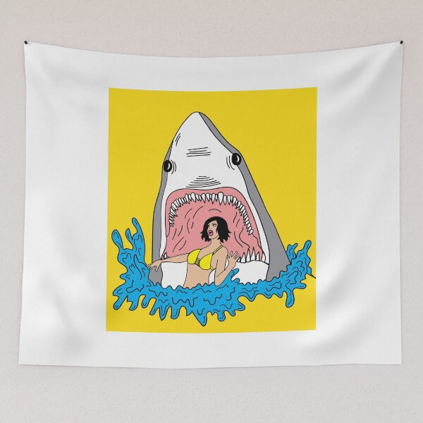 Item preview, Retro Vintage Shark Fish Nature designed and sold by flofin.