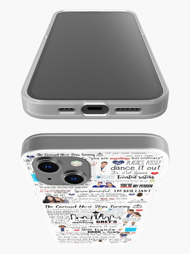Disover Grey’s Quote Collage  iPhone Case