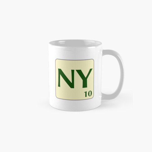 Ficha de Scrabble NY de 10 puntos Taza clásica