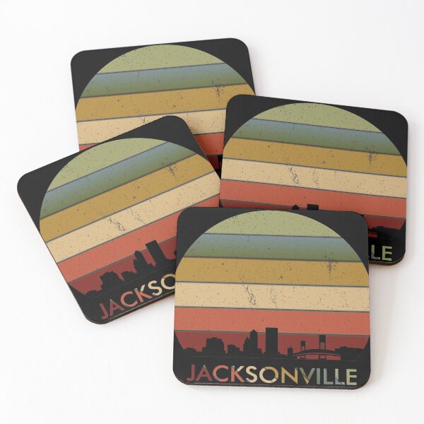 Item preview, JACKSONVILLE vintage design, silhouette design, sunset design, atlanta skyline designed and sold by greatatlas.