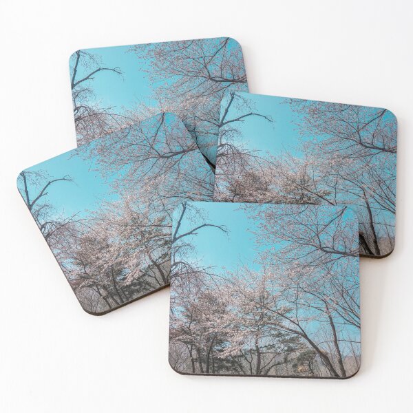 Item preview, Teal Sky with Cherry Blossoms designed and sold by thegraypocket.