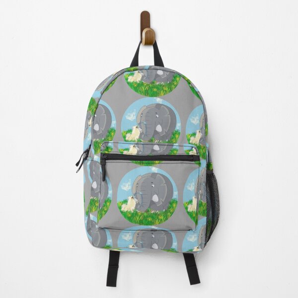 Item preview, Elephant and dog, cartoon designed and sold by 1DaisyChainLane.